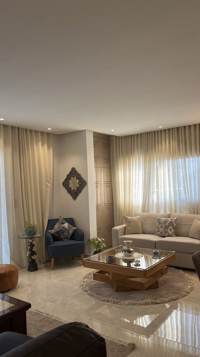 Résidence Alika I — séjour d'un appartement livré